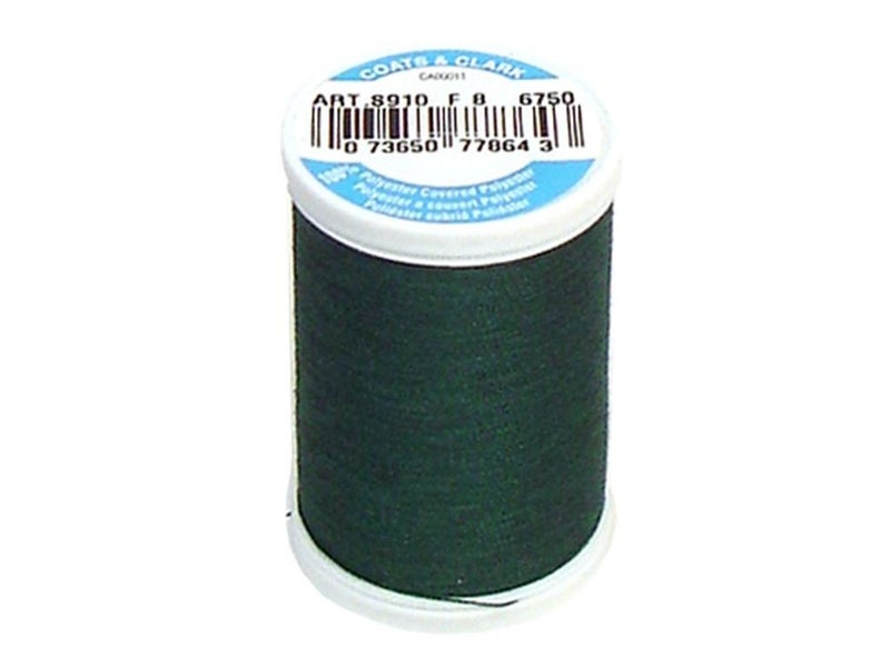 كوتس معاطف الخيوط والسحابات S910-6750 Dual Duty XP خيط للأغراض العامة 250 ياردة Hunter Green - Image 4